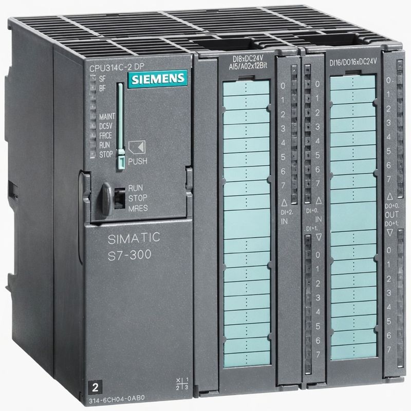 پردازنده plc زیمنس مدل cpu 314c 2 dp کد 6es7314 6ch04 0ab0